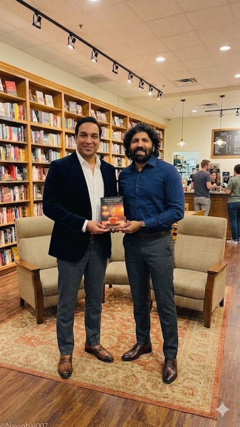 The Seven Stages of Love Story — bookstore signing with a fellow author