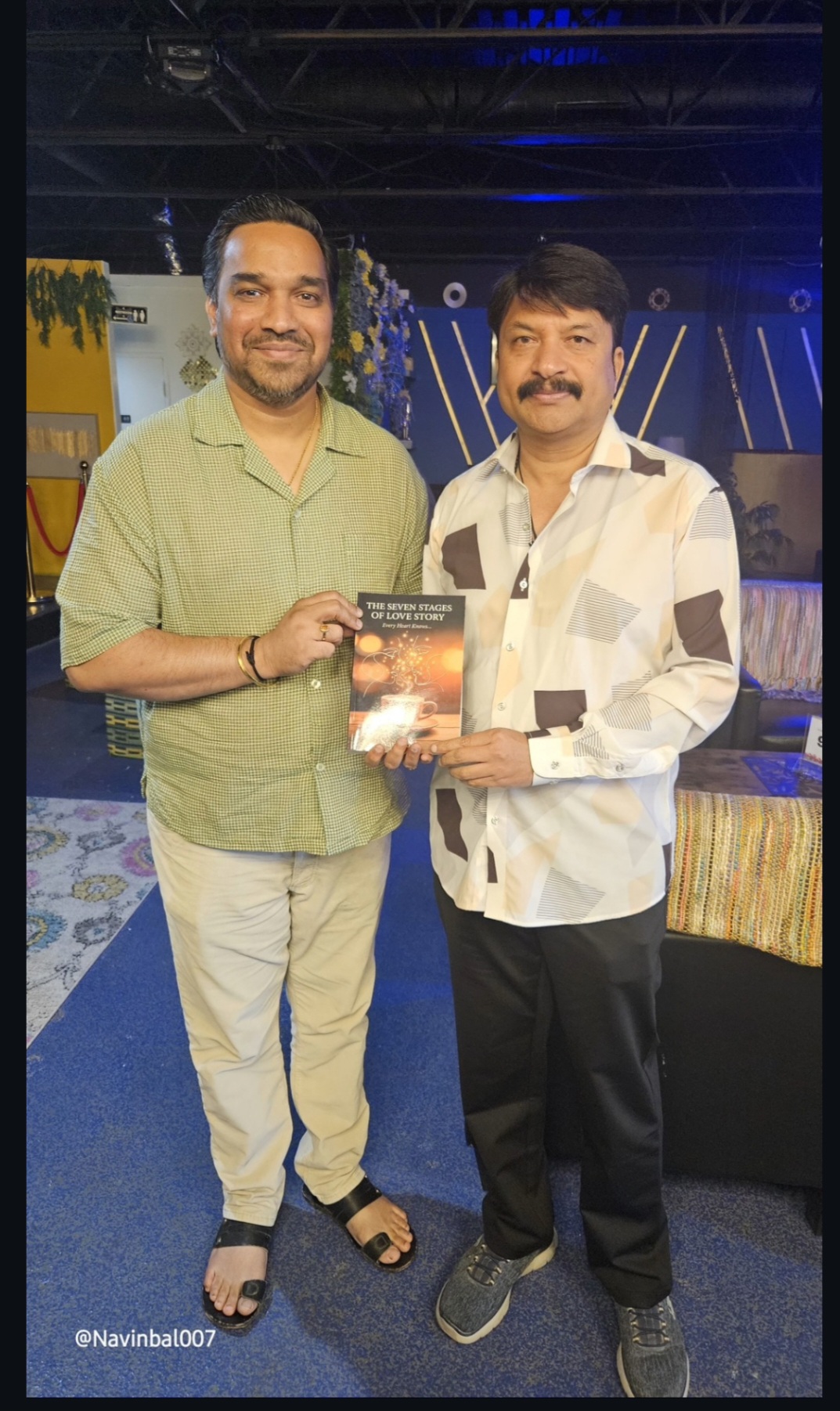 Navinbal with industry colleagues at a media event