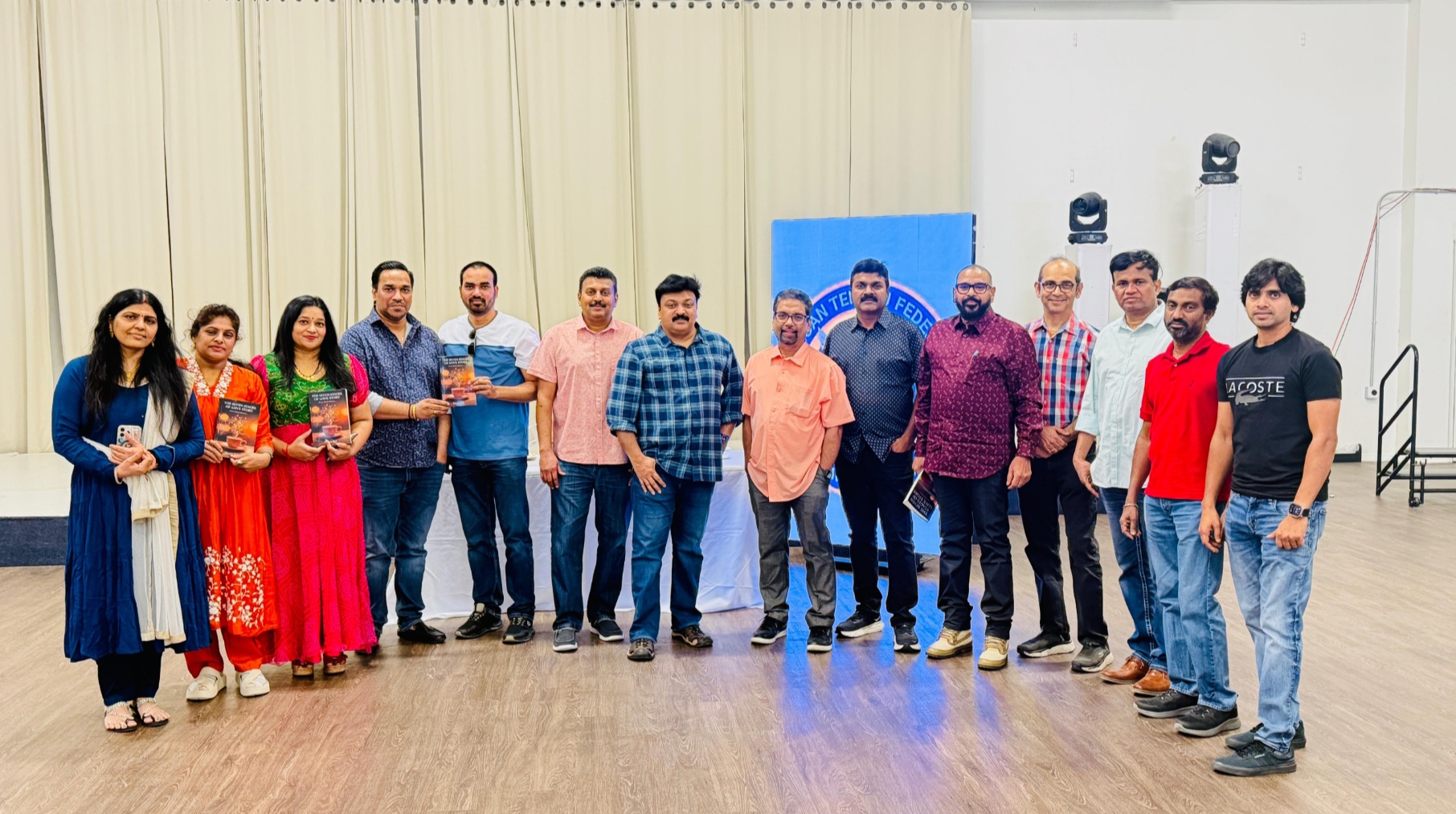 The Seven Stages of Love Story book launch with the American Telugu Federation community